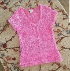 🍓HUGE SALE🍓Pink Rave City cozy top NEW